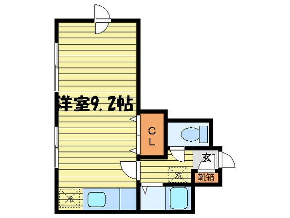 セントラル６の物件間取画像